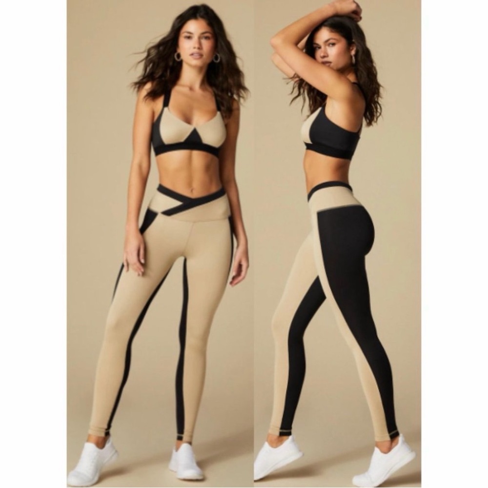 Tan + Lines Sivan Ayla Melrose Leggings Sunset Bra